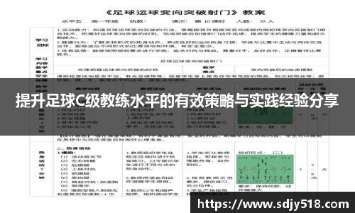 提升足球C级教练水平的有效策略与实践经验分享